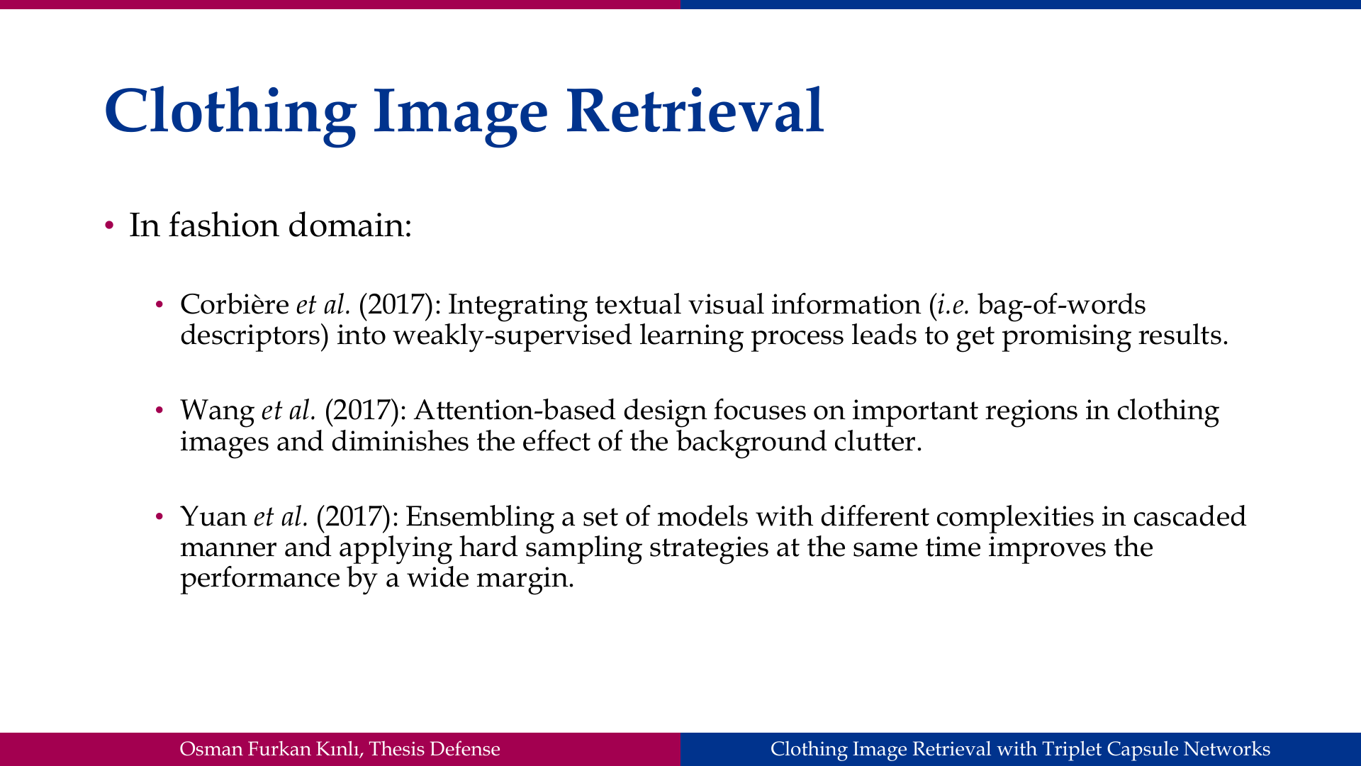 Slide 9: Clothing Image Retrieval