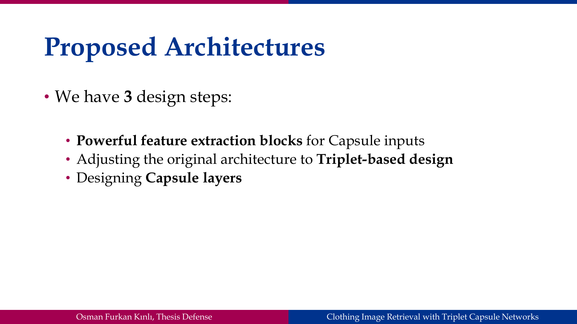 Slide 31: Proposed Architectures