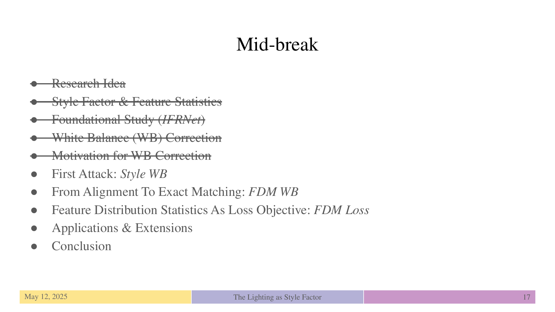 Slide 17: Mid-break